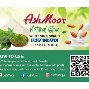 Home ashmoor natural skin whitening scrub for acne & freckles 60 gram
